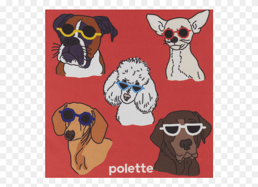 548x551 Front View Of Cool Dogs A Wipe From Microfiber By Illustration, Doodle HD PNG Download