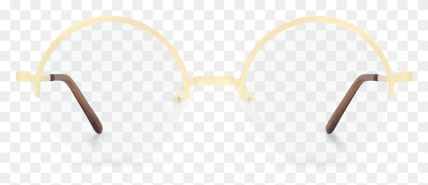 1784x697 Front View Of John Round Glasses Made From Gold Metal Fork And Spoon, Sunglasses, Accessories, Accessory HD PNG Download
