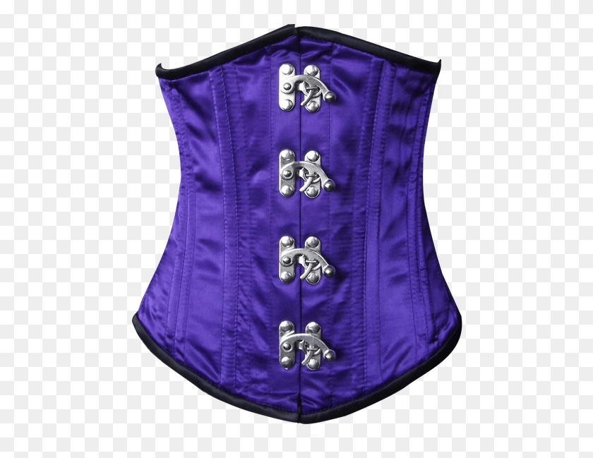 474x589 Front View Of Purple Fully Steel Boned Waist Shaiper Corset, Clothing, Apparel HD PNG Download