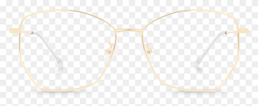 1779x653 Front View Of Venom Gold Oval Glasses Made From Gold Transparent Material, Accessories, Accessory, Sunglasses HD PNG Download