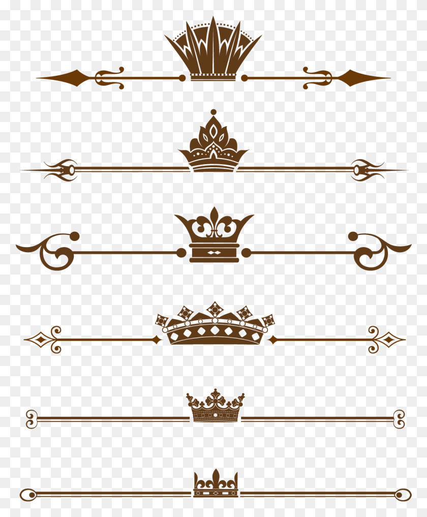 1166x1431 Fronteira Linha Divisria Retro Antiguidade E Imagem Stencil, Crown, Jewelry, Accessories HD PNG Download