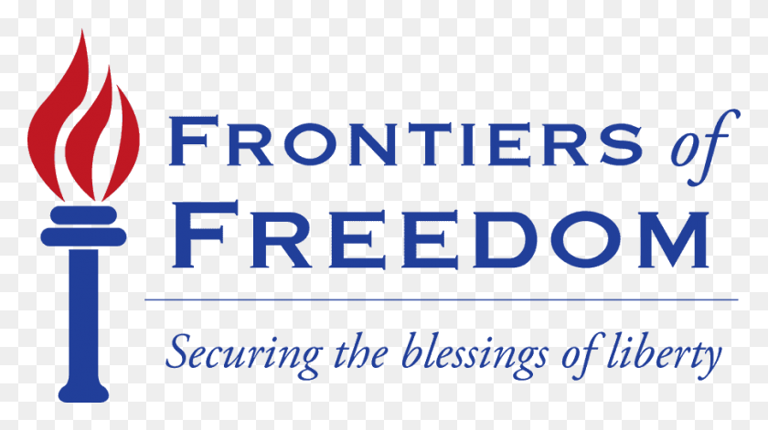900x475 Frontiers Of Freedom Logo Graphics, Text, Alphabet, Word HD PNG Download
