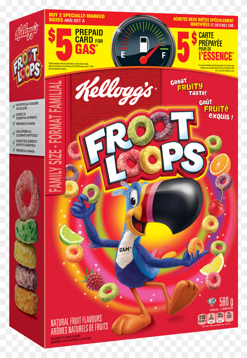 1311x1951 Froot Loops Cereal 580g Transparent Fruit Loops, Label, Text, Food HD PNG Download