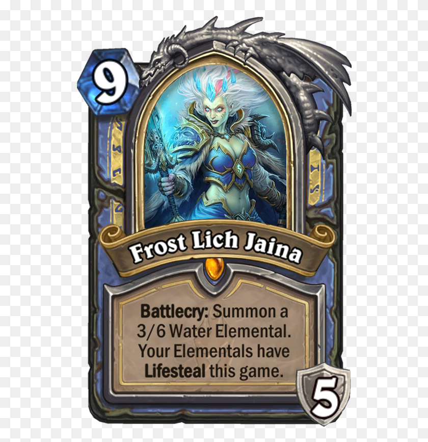 540x807 Frost Lich Jaina Frost Lich Jaina Card, Liquor, Alcohol, Beverage HD PNG Download