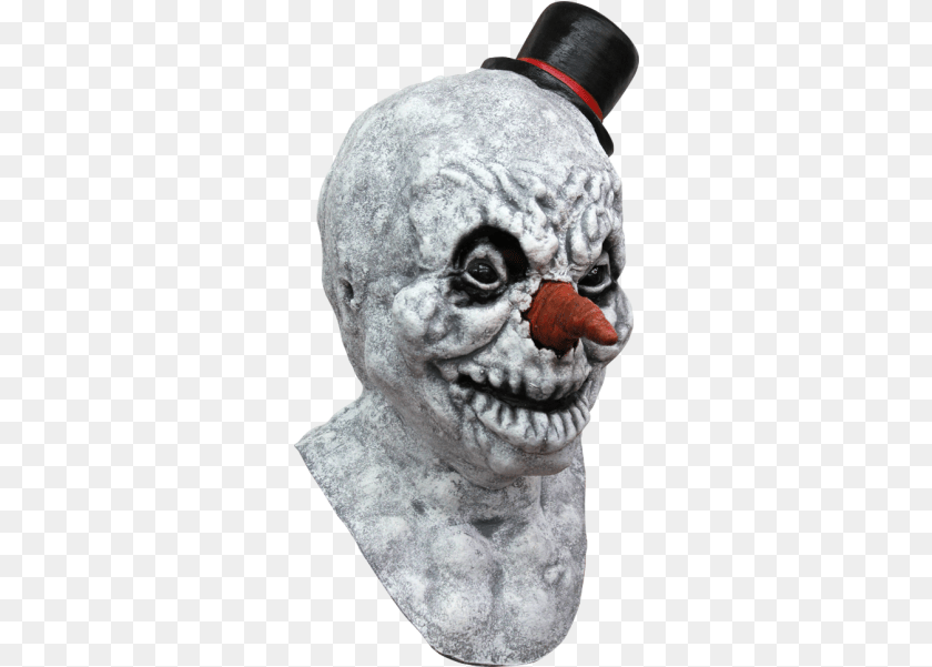 312x601 Frosty Jack Scary Snowman Mask Halloween Snowman Mask, Adult, Male, Man, Person Transparent PNG