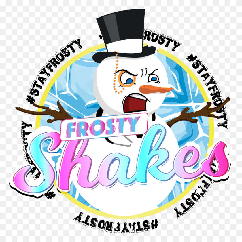 846x848 Frosty Shakes Frosty Shakes E Liquid, Advertisement, Poster, Graphics HD PNG Download