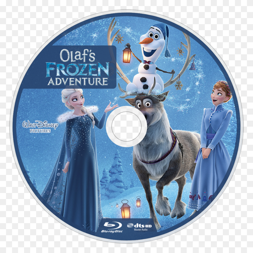 1000x1000 Frozen Adventure Bluray Disc Image Frozen Olaf Adventurer Dvd, Disk, Person, Human HD PNG Download