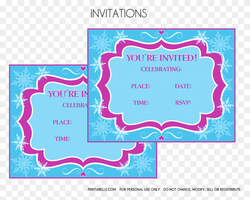 2979x2337 Frozen Birthday Invitations Free Printable Templates2018 Poster, Text, Flyer, Paper HD PNG Download