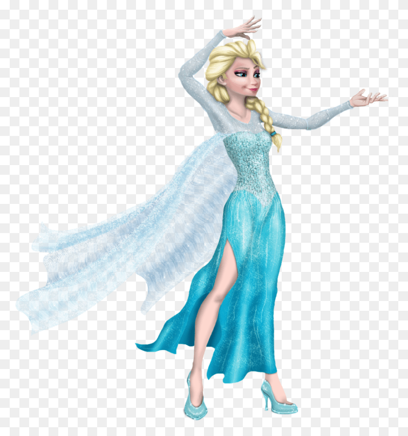 854x918 Frozen Characters Elsa Transparent Clipart Free Elsa Cinderella, Clothing, Apparel, Evening Dress HD PNG Download