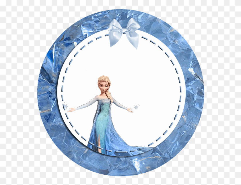 584x584 Frozen Clipart Circle Frozen Frame, Person, Toy HD PNG Download