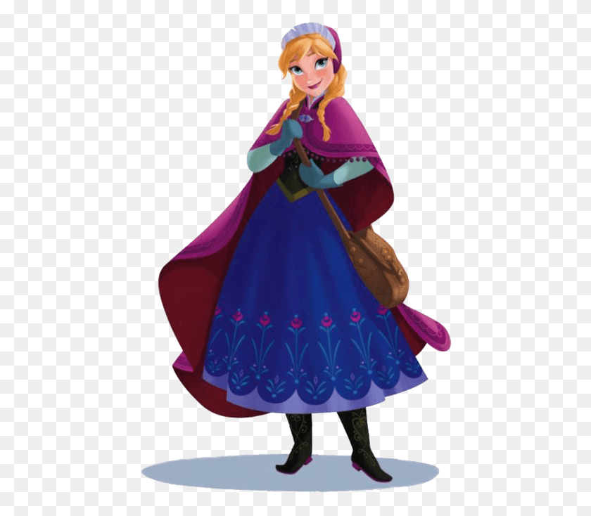 444x674 Frozen Clipart Elsa Anna Disney Frozen Anna Clip Art, Clothing, Apparel, Figurine HD PNG Download