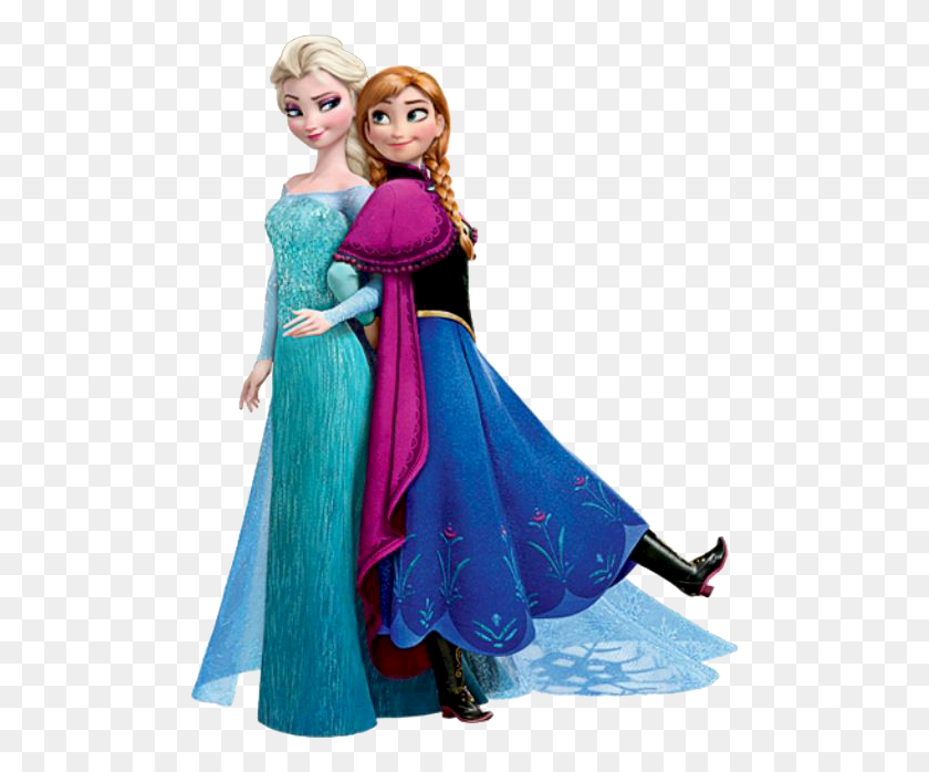 497x638 Frozen Personajes Anna Y Elsa, Clothing, Apparel, Doll HD PNG Download