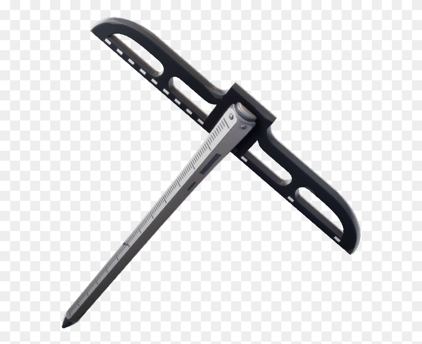 597x625 Frozen Raven Fortnite T Square Pickaxe Fortnite, Weapon, Weaponry, Blade HD PNG Download
