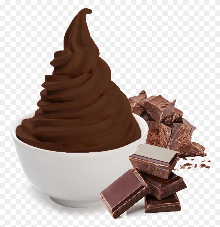 1512x1566 Frozen Yogurt C Chocolate Ice Cream Brown Yogurt, Dessert, Food, Fudge HD PNG Download