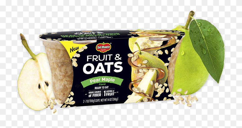 737x386 Fruit Amp Oats Pear Maple Del Monte Fruit And Oats, Cocktail, Alcohol, Beverage HD PNG Download