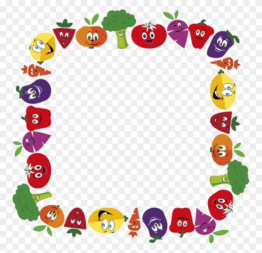 759x750 Fruit Amp Vegetables Chili Pepper Computer Icons Border Fruits And Vegetables, Text, Number, Symbol HD PNG Download