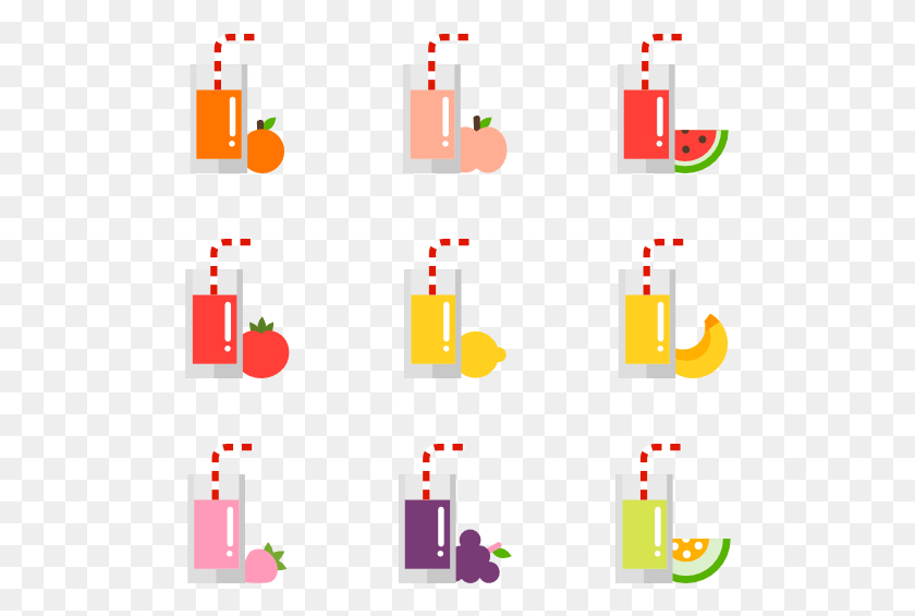 502x505 Fruit And Vegetable Juice Collection Juice Flat Design, Text, Number, Symbol HD PNG Download