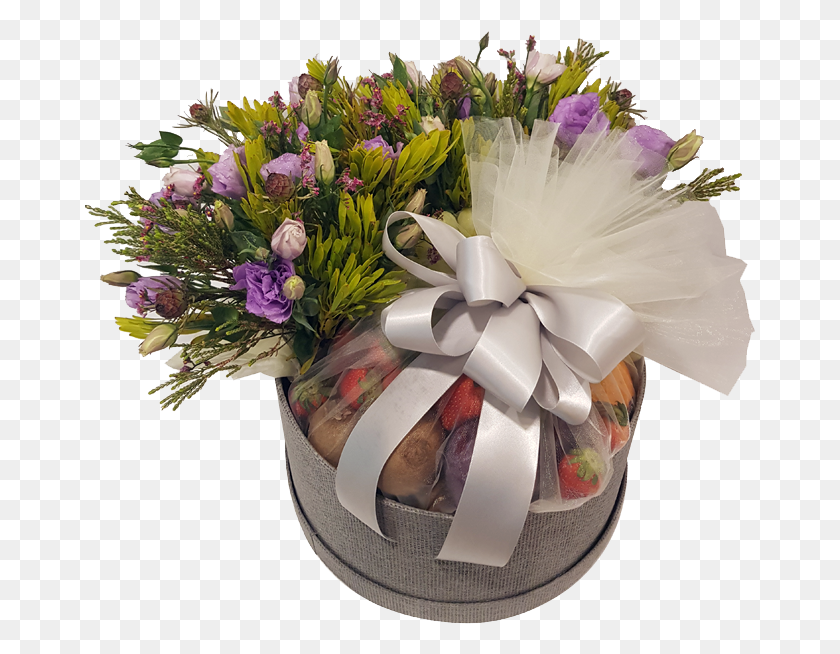 672x594 Fruit Basket Ok Bouquet, Plant, Flower Bouquet, Flower Arrangement HD PNG Download