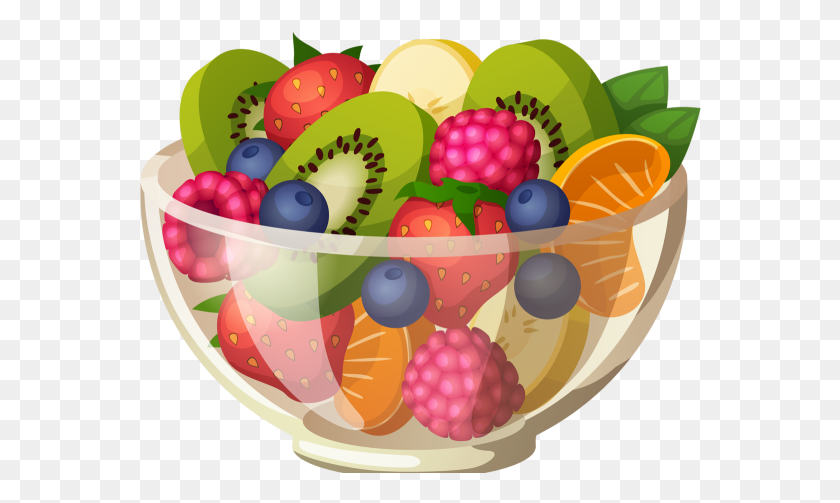 562x443 Fruit Clipart Vector Fruit Salad Clipart, Plant, Food, Meal HD PNG Download