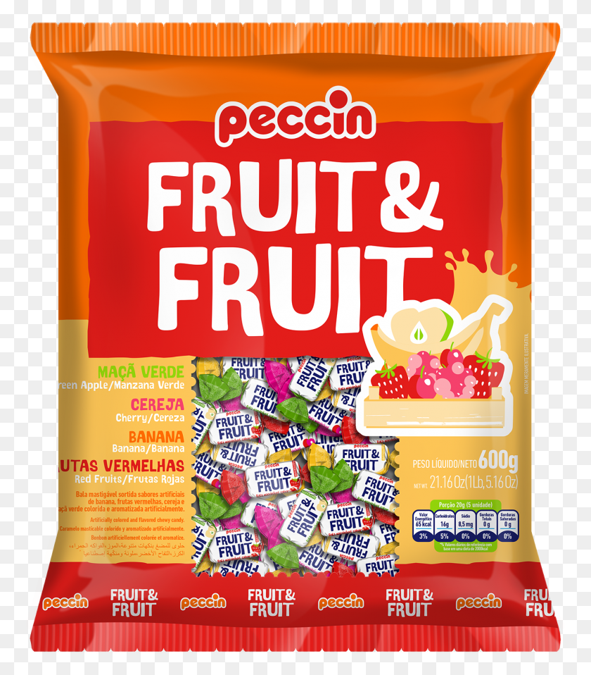 1343x1547 Fruit E Fruit Assorted 600g Peccin, Food, Advertisement, Poster HD PNG Download