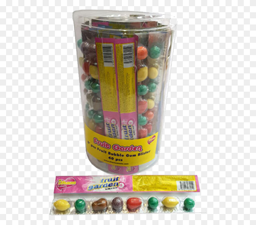 519x676 Fruit Garden Bubble Gum Educational Toy, Food, Jar, Candy Descargar Hd Png