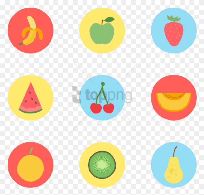 850x812 Fruit Icon Packs Summer Fruits Icons, Text, Pattern, Symbol HD PNG Download