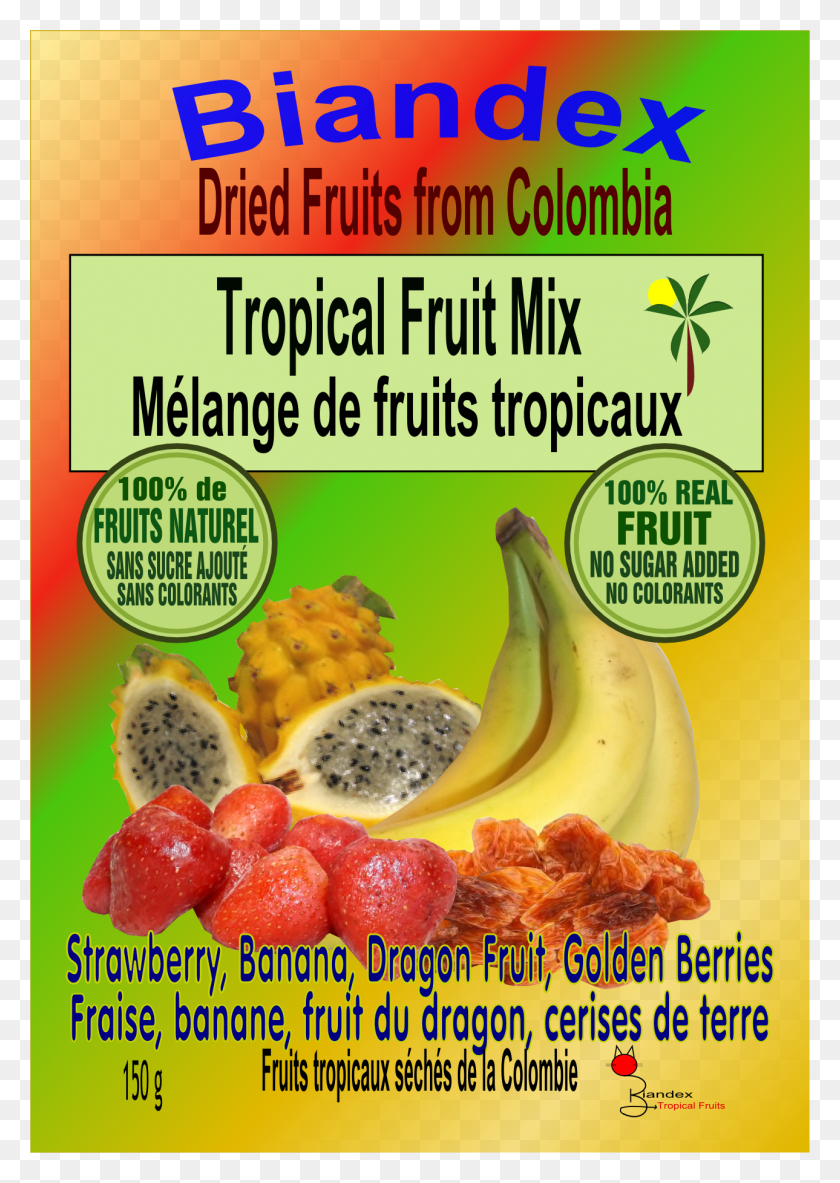 1289x1857 Fruit Mix Bag 150 Gr Exotic Fruit Tropical Fruits Confederation Of Indian Industry, Plant, Banana, Food HD PNG Download