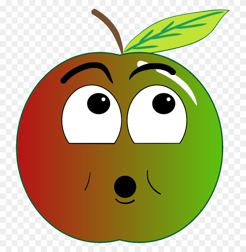 731x800 Descargar Png Fruta Pomme Vert Rouge Surpris Angry Apple, Texto, Gráficos Hd Png