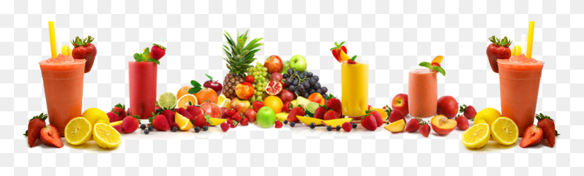 1099x273 Fruit Smoothie Fresh Fruit Shakes, Plant, Food, Juice HD PNG Download