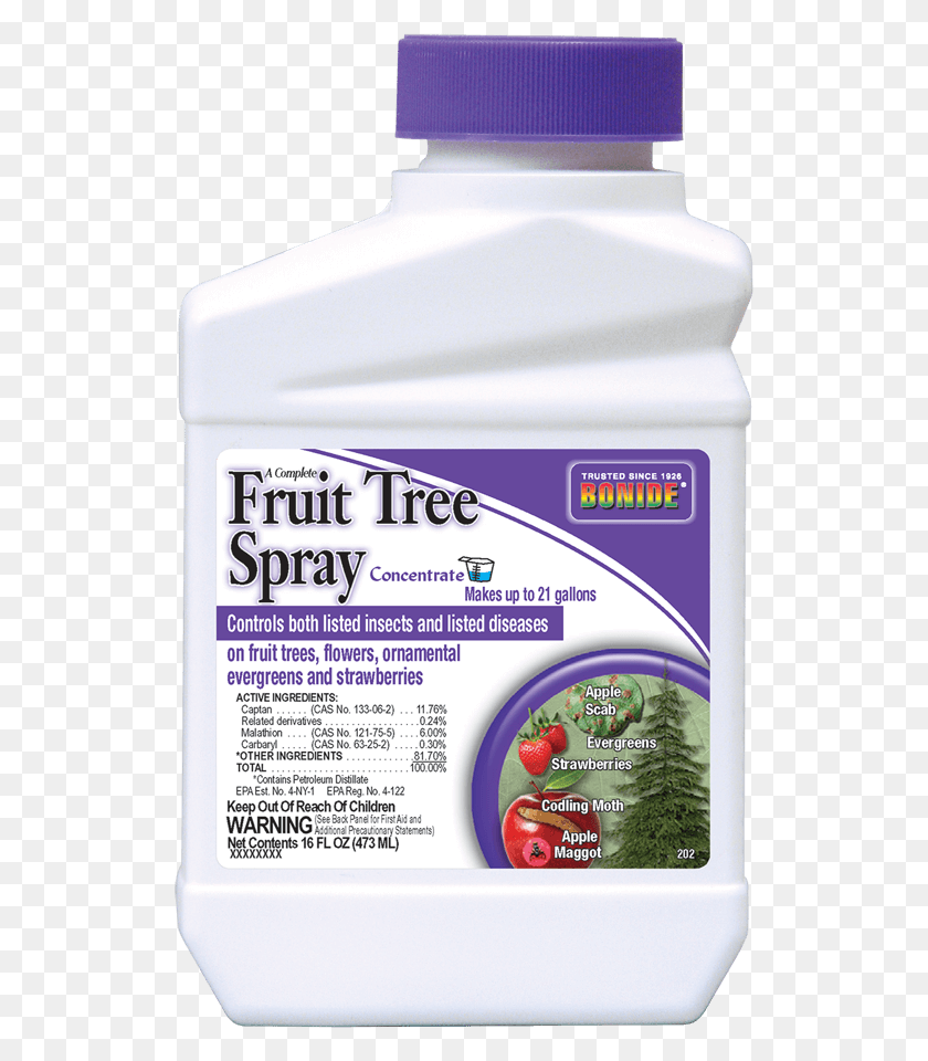 524x900 Fruit Tree Spray Conc Bonide Fruit Tree Spray, Plant, Bottle, Food HD PNG Download