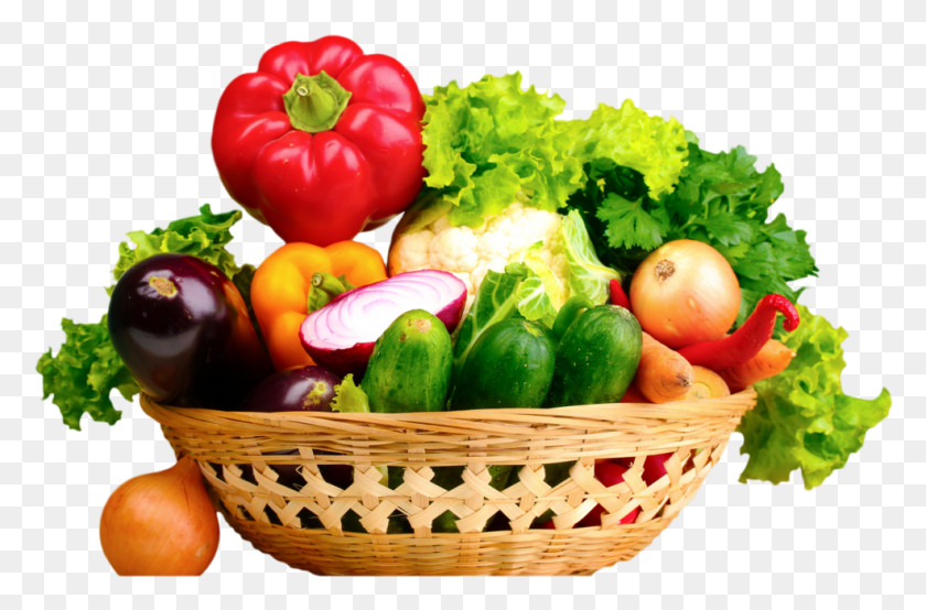 986x625 Корзина С Фруктами И Овощами Овощи В Корзине, Растения, Овощи, Еда Png Скачать