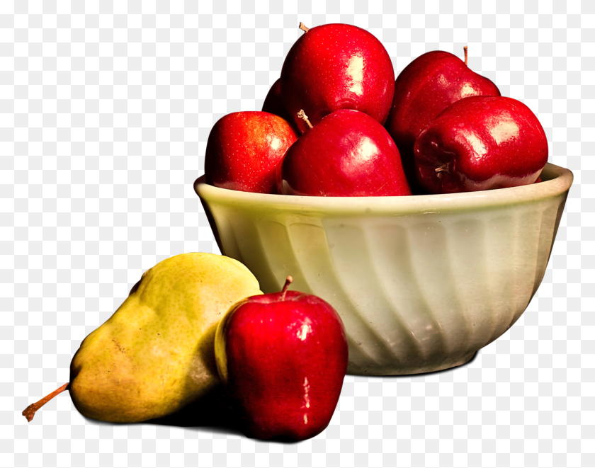 1306x1007 Fruits In A Basket Image Plato De Manzanas, Plant, Fruit, Food HD PNG Download