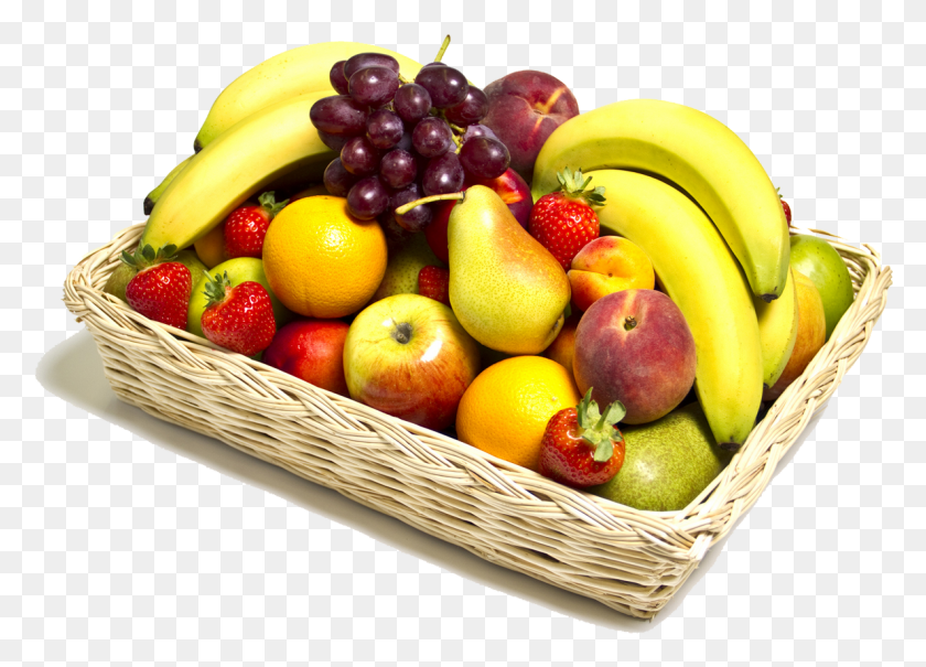 1186x830 Fruits In Basket Transparent Images Fresh Fruit And Nuts, Plant, Food, Grapes HD PNG Download