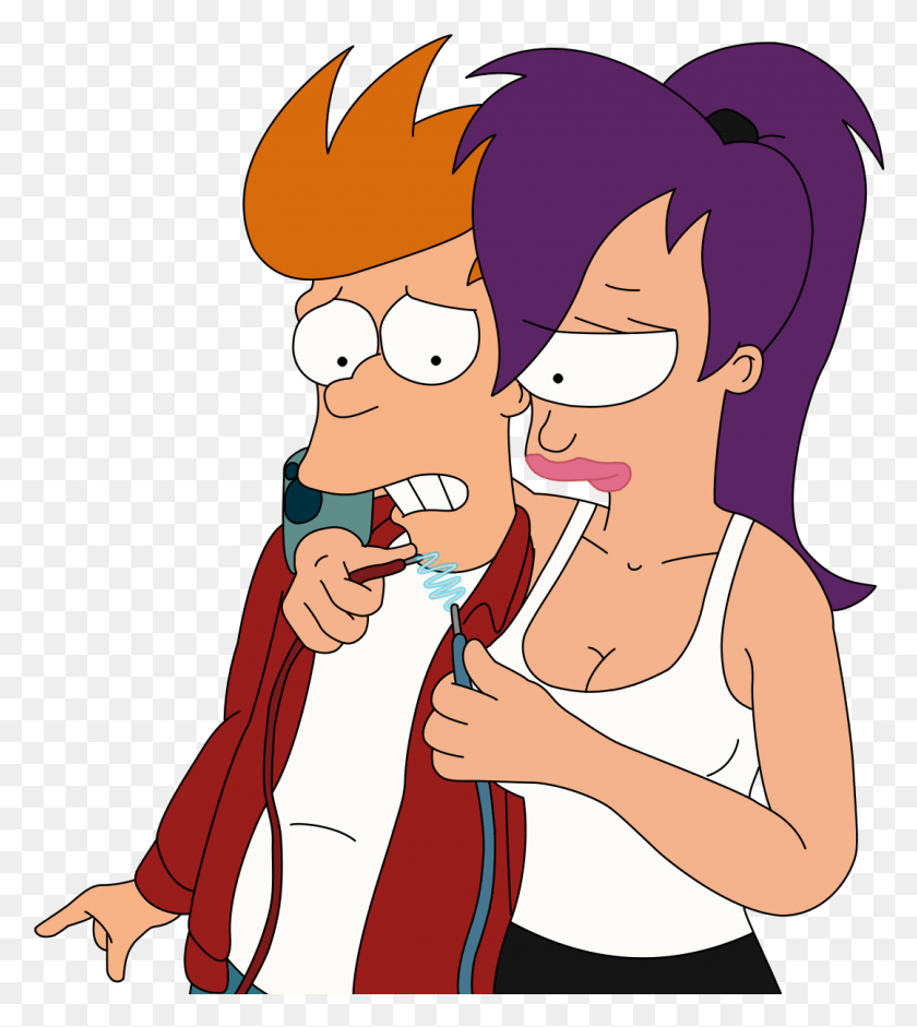 1079x1219 Fry Seems Reluctant To Try Out Leela39s New Fondness Futurama Leela, Person, Human, Face HD PNG Download