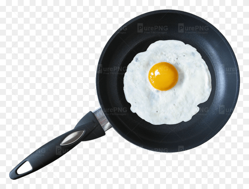 850x629 Frying Pan Fried Egg Fried Egg In Pan, Egg, Food, Frying Pan HD PNG Download