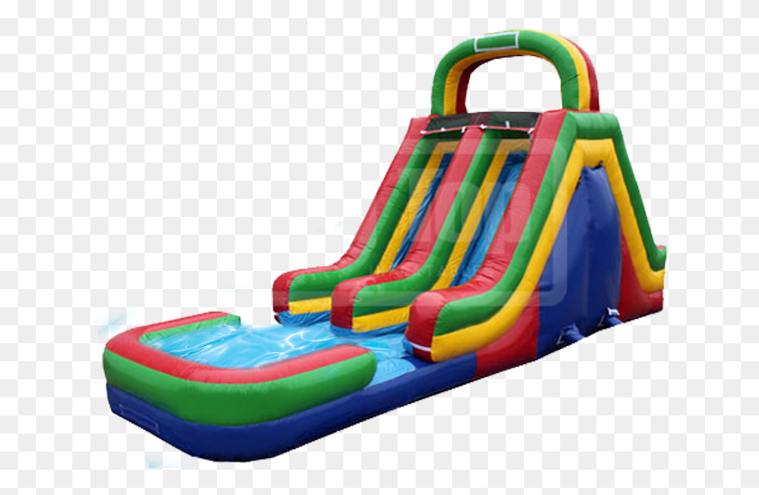 639x488 Ft Water Slide And Slip N Slide Combo Water Slide, Inflatable, Toy, Sandal HD PNG Download