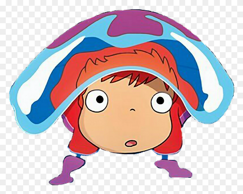 782x612 Fteanime Ponyo Aime Love Ponyo, Clothing, Apparel, Hat HD PNG Download