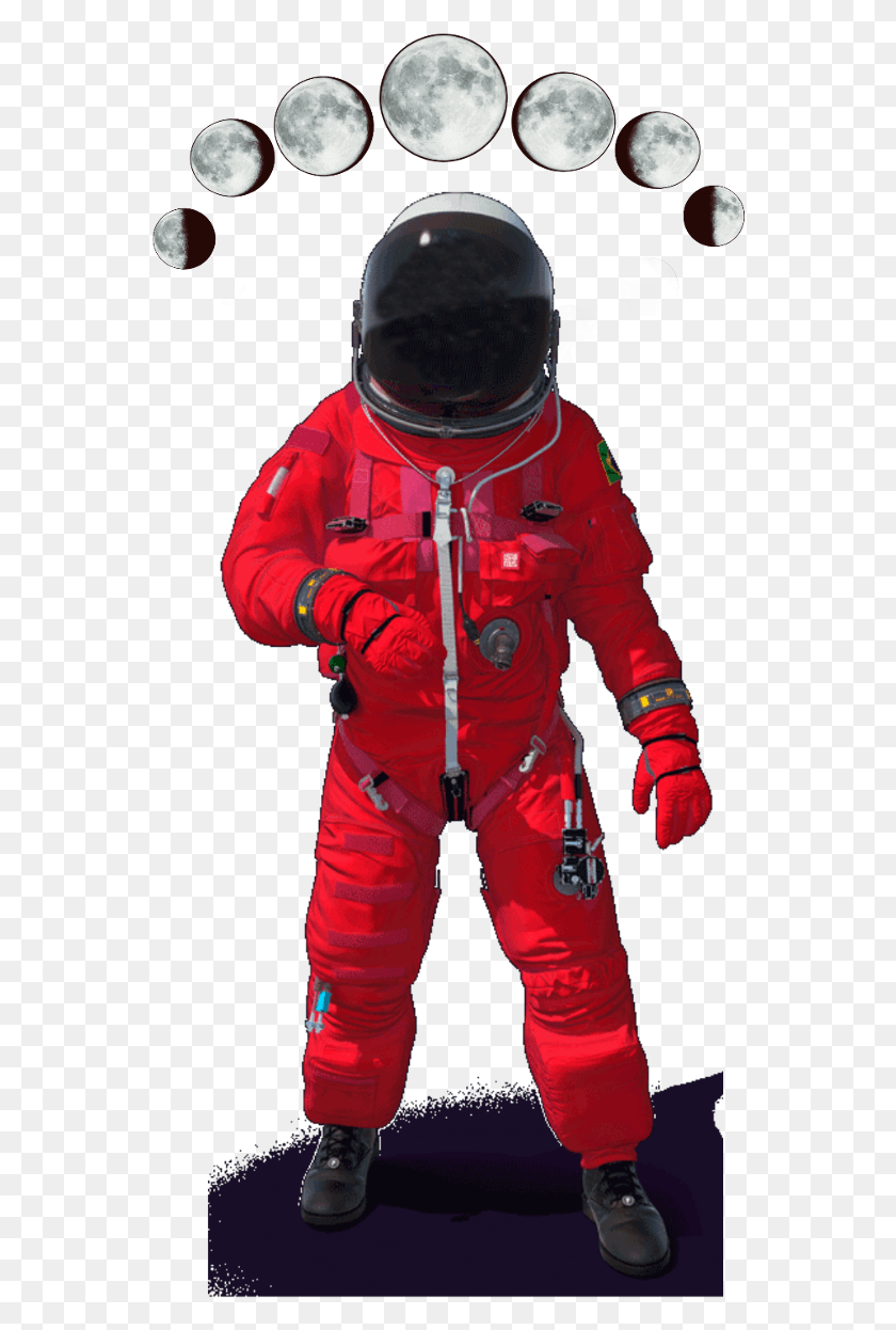 558x1186 Descargar Pngftestickers Astronaut Spaceman Moon, Persona, Humano, Casco Hd Png