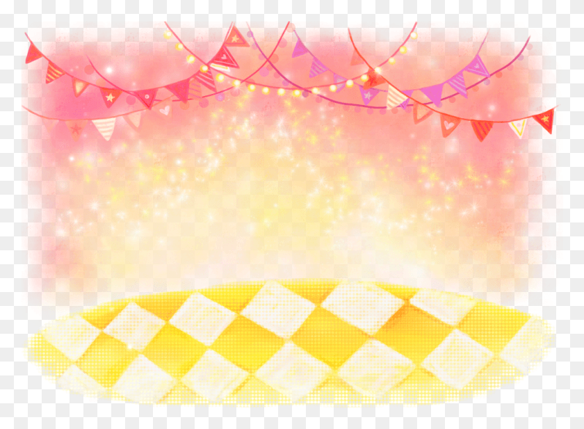 1025x732 Ftestickers Background Lights Banner Circus Cute Stage, Lighting, Rug, Clothing HD PNG Download