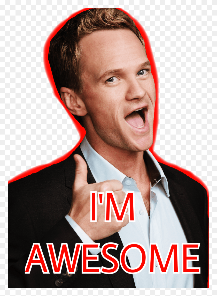 1024x1424 Ftestickers Barney Barneystinson Himym Himymtvshow Barney Stinson, Face, Person, Human HD PNG Download