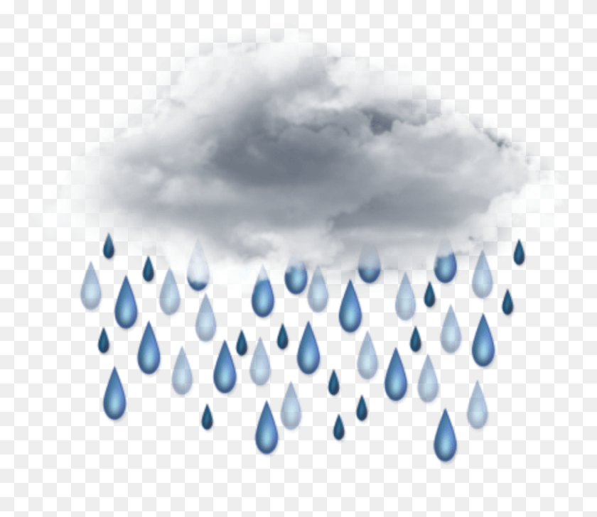 888x761 Ftestickers Clipart Cloud Rain Raindrops Transparent Background Rain Clipart, Nature, Outdoors, Weather HD PNG Download