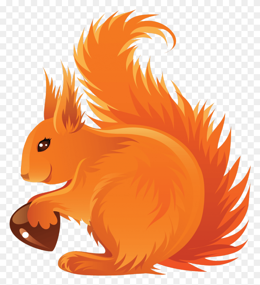 1005x1111 Ftestickers Clipart Squirrel Acorn Cute Esquilos Vetor, Animal, Mammal, Rodent HD PNG Download