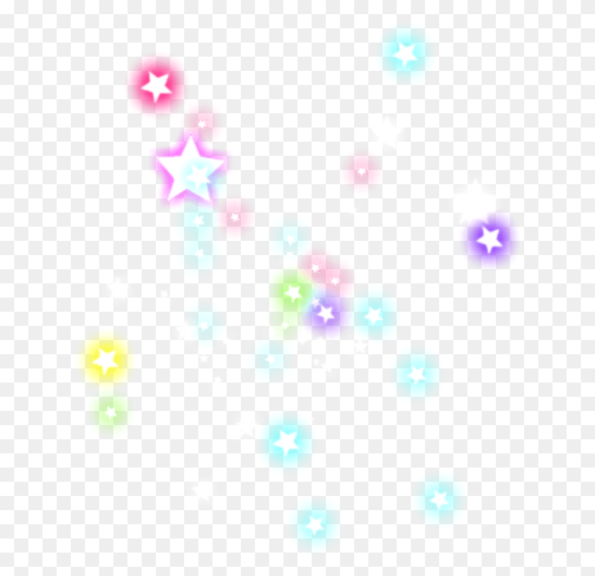 631x753 Ftestickers Clipart Stars Glowing Luminous Colorful Circle, Confetti, Paper, Chandelier HD PNG Download