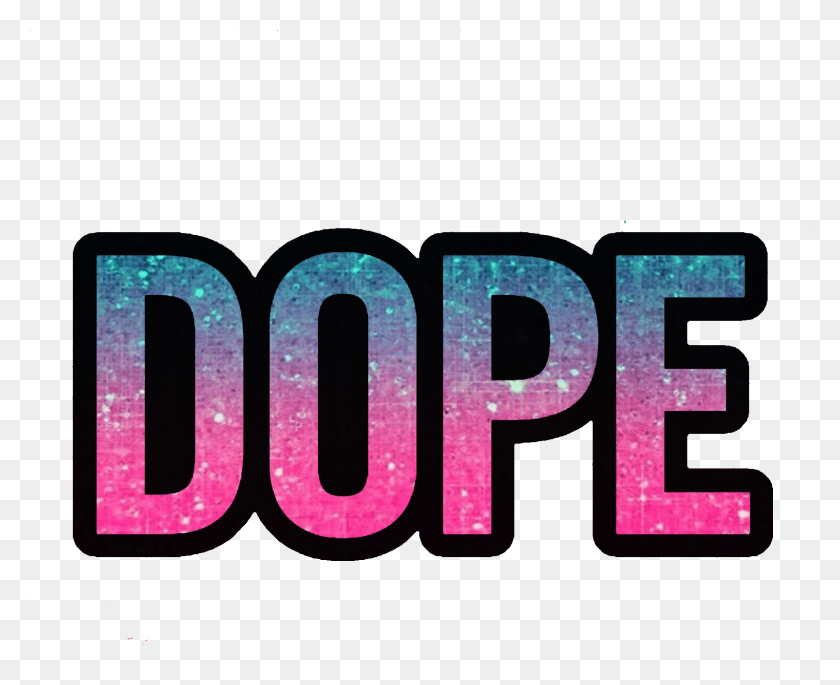 1601x1283 Ftestickers Dope Quotes Sayings Pink Blue Freesticker Graphic Design, Word, Text, Alphabet HD PNG Download
