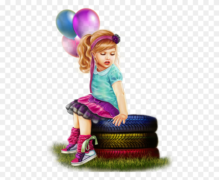 500x631 Ftestickers Enfant Children Sitting Sitting, Person, Human, Girl HD PNG Download