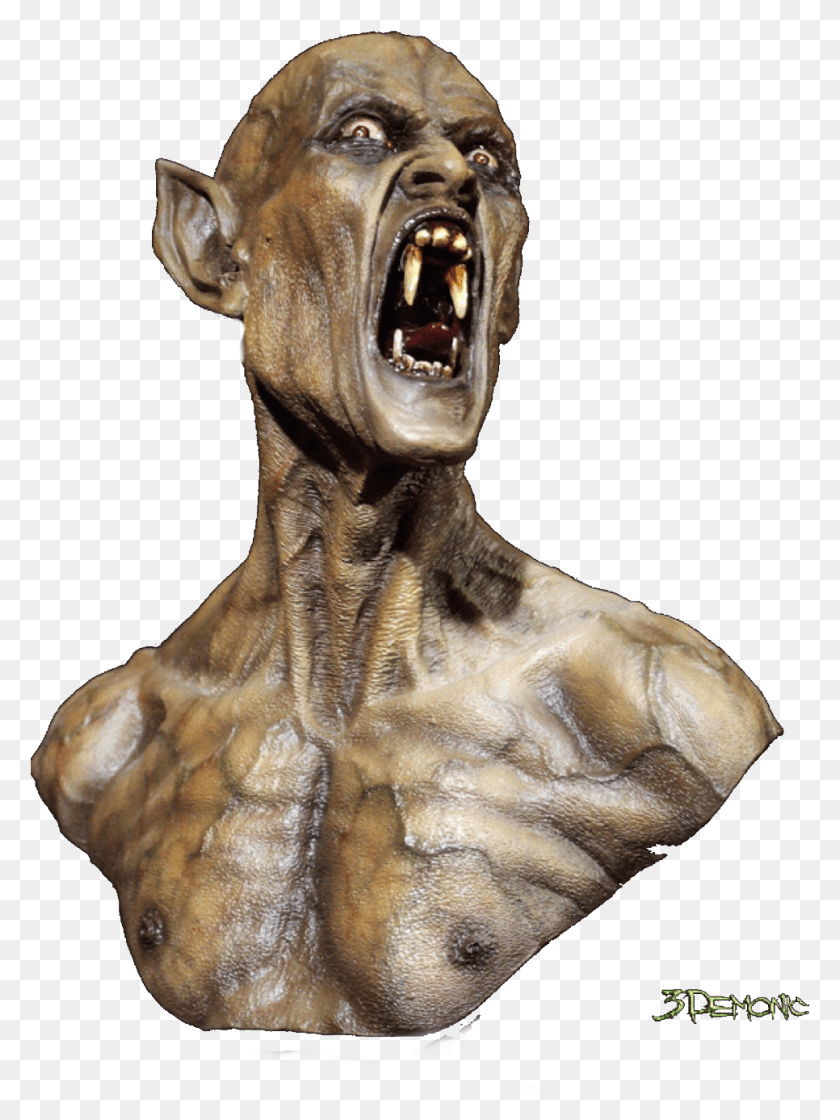966x1314 Descargar Pngftestickers Horror Creepy Demon Vampire Monster Busto, Alien, Figurine, Escultura Hd Png
