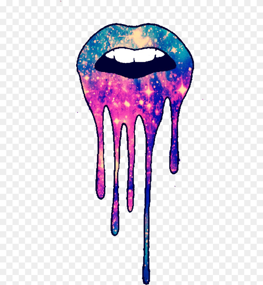 460x912 Ftestickers Lips Kiss Melting Pink Purple Blue Pink Purple Blue Lips, Accessories, Ice, Cutlery, Fork Sticker PNG