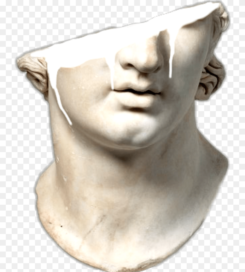 742x930 Ftestickers Sculpture Aesthetic Head, Art, Person, Baby, Face Transparent PNG
