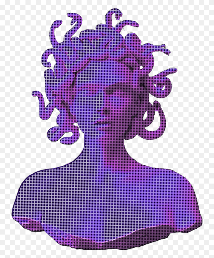 753x952 Ftestickers Sculpture Vaporwave Aesthetic Holographic Vaporwave Aesthetic, Graphics, Head HD PNG Download