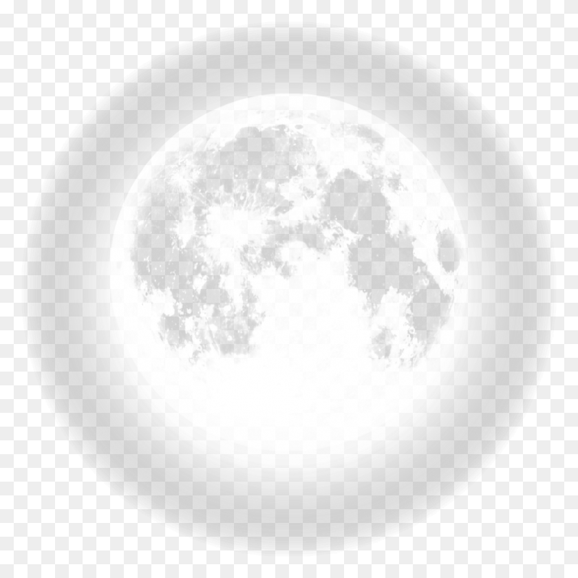 1017x1017 Ftestickers Sky Moon Glowing Blackandwhite Fantasy, Nature, Outdoors, Outer Space HD PNG Download